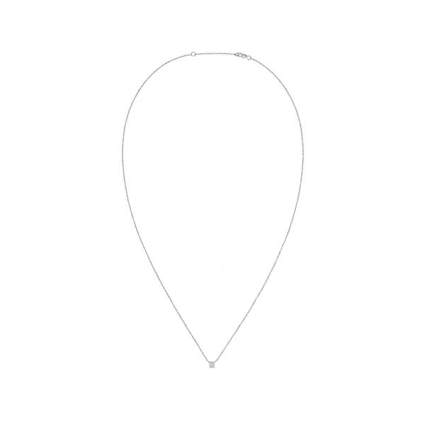 Le Cube Diamant Small White Gold and Diamond Necklace